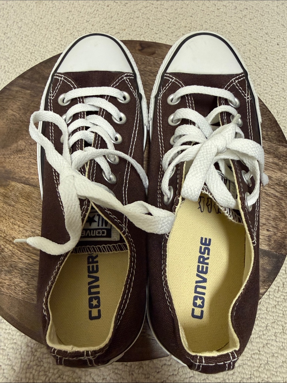 Converse Women’s Chuck Taylor Low Top Sneakers in Brown